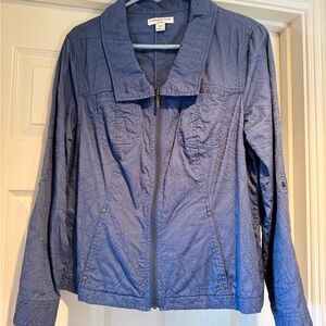 Coldwater Creek Women's Blue Utility Jacket